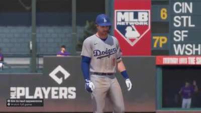 I think I’ll wear a helmet in the field like Olerud now