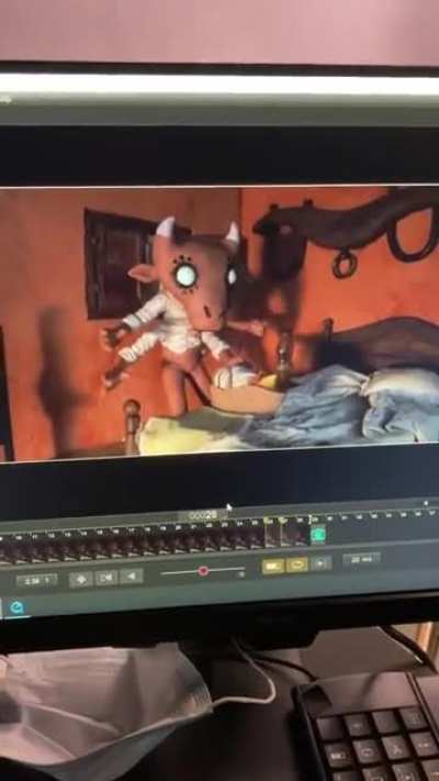 making this demon move with stop motion