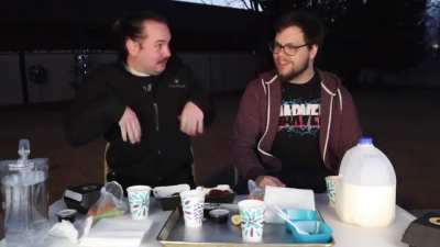 He used a fork
