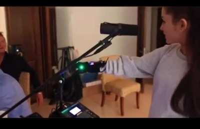 Ariana Grande Using The Mimu Gloves By Imogen Heap