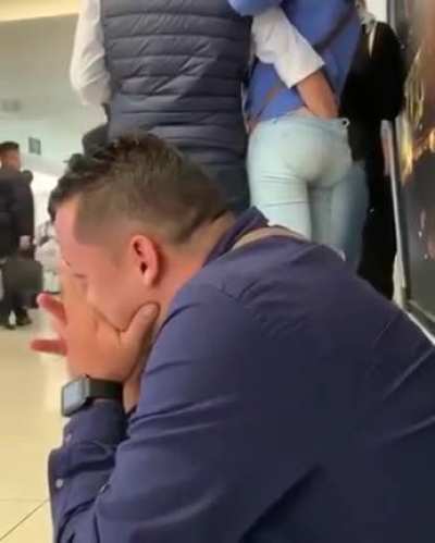 Couple fingering themselves in public