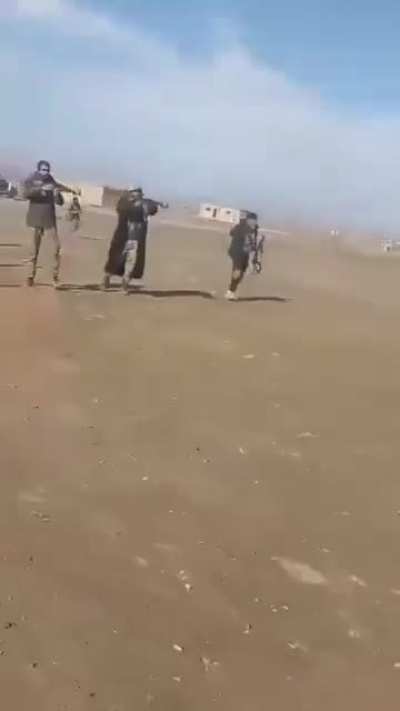 SDF vehicle tryring to break out of an encirclement in Abyad in Hassakah countryside got blown up with a massive explosion.