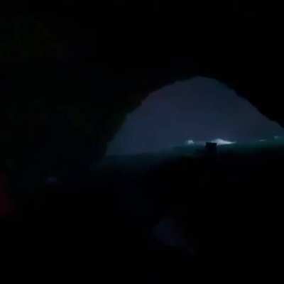 🔥 🔥 🔥 Waiahuaka Cave. At 1,155 ft, it's the world's 2nd longest sea cave, accessible only by zodiac raft.