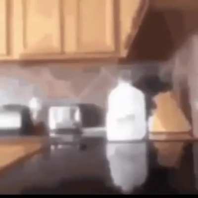 When you dad comes back with the milk