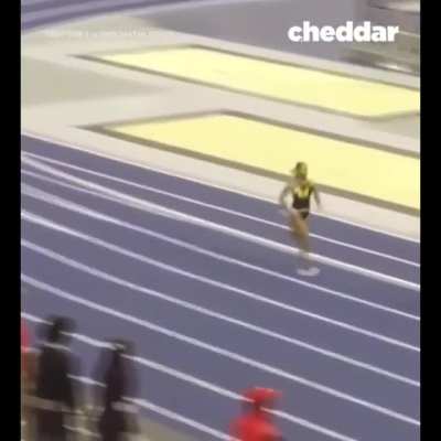 Runner Ziya Holman making a stunning comeback in 4x400m rally race