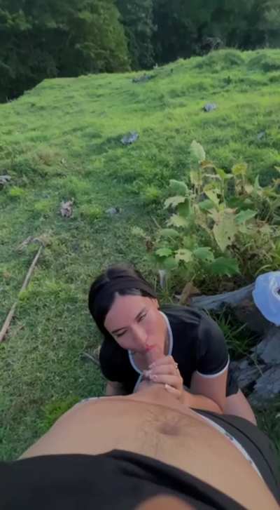 A delicious blowjob