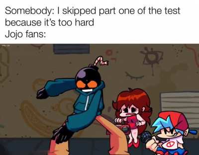 But part 1 of the test do be hard doe