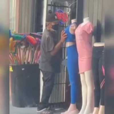 Let me just film this dude walking into a store.