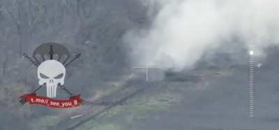 RU pov: Tank battle between RU tank and UA tank results in the destruction of UA tank