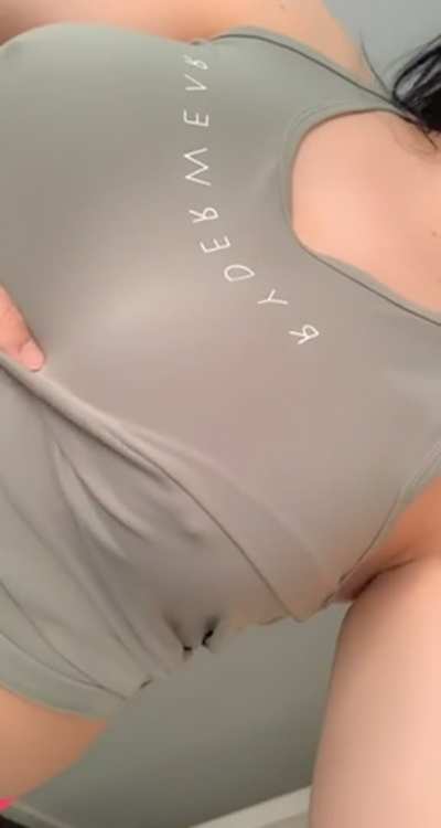 My tits are a good size for titty fucking...😉 [OC]