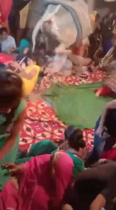 lets pray to the bull in a crowded space..