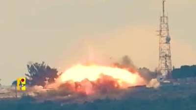 Hezbollah Targetting Border Base with Burkan Missile. June 1st