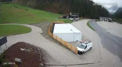 Huge rock rolling onto the street