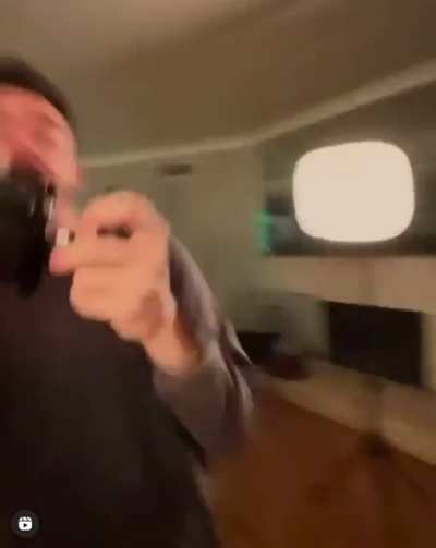 The camera mad during The Weekends halftime show