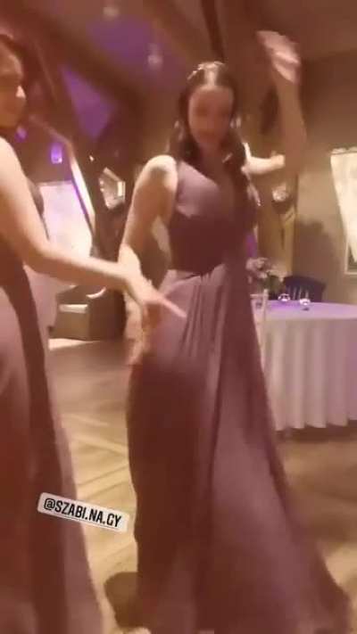 At her friend's wedding
