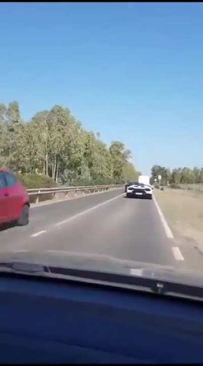 Idiots in sports cars causing a huge accident [oc]