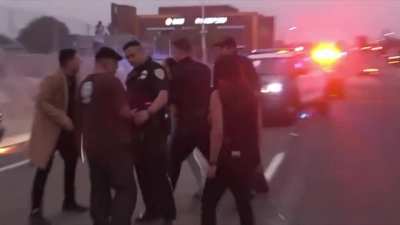 People in Car Accident Attack Random Guy Filming