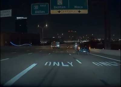 Drunk driver on wrong side of the highway