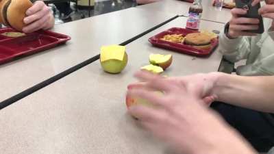 The art of apple splitting