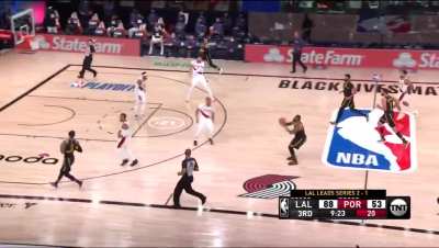 LeBron hits the DEEEP 3!