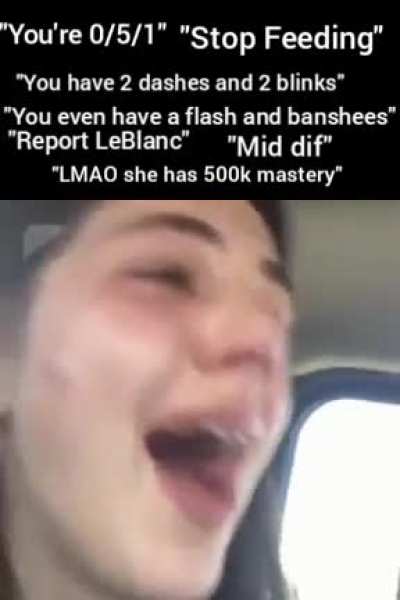 If you losing to an immobile mage, sis, what is you doing?
