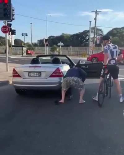He really doesn't like cyclists