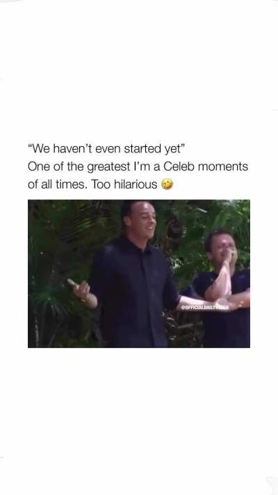 I still lose it every time someone says “we haven’t even started yet.