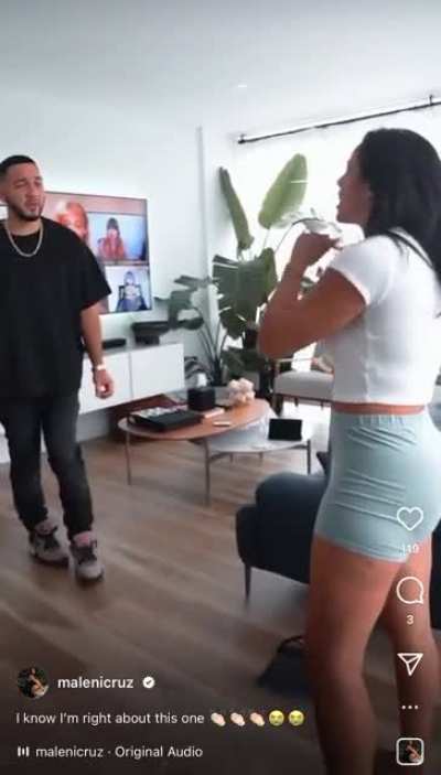 that 🍑 is poking 👀