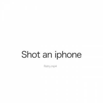 Shot an Iphone