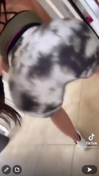 Mom shakes her ass for daughters tik tok