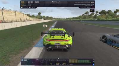 am i at fualt or he just forgot i was there(im the mclaren) also i can't record more pov bc my potato pc