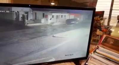 Speeding on a wet road