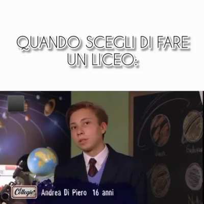 Chia me lo ha fatto fare, potevo scegliere ITIS mi dispiace per la base vecchia
