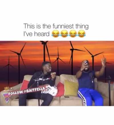 It's a wind turbine bruv