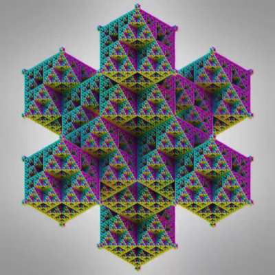 Default cube extrusion fractal