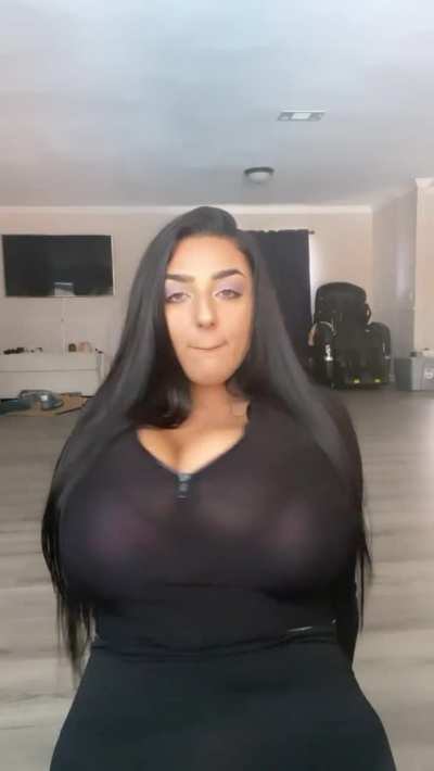 Twice the size of her Head