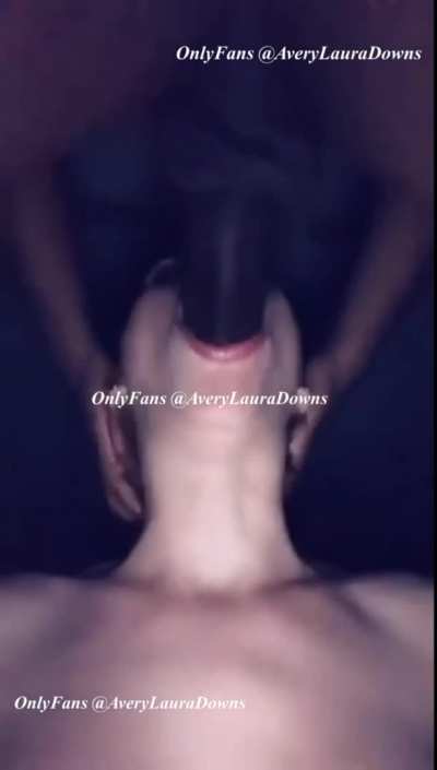 BBC Big Dick Brunette Deepthroat Face Fuck Gagging Slapping Sloppy Spit Sucking White Girl Porn GIF by avery<wbr>laura<wbr>downs