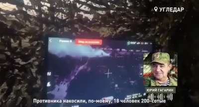 Drone footage of another Russian 