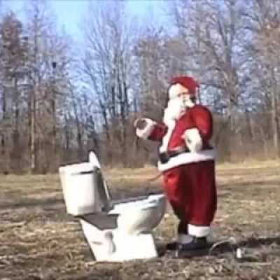 Santa gets blown up