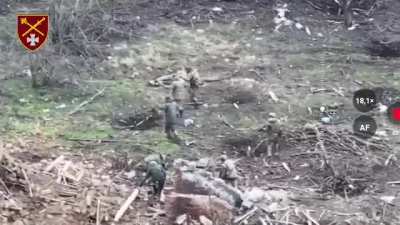 Russian soldiers taken prisoner after moving into Robotyne. Published 19. February 2024 (music from source)