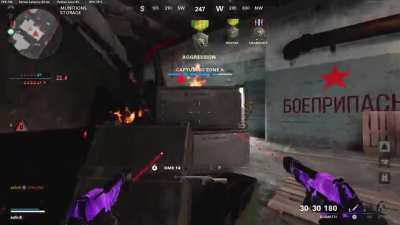 Down 1-2 in control with no respawns left...had to clutch for the squad