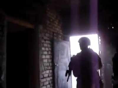 US Marines from the 3rd Battalion, 3rd Marines clear a building in Fallujah, Iraq (2007)