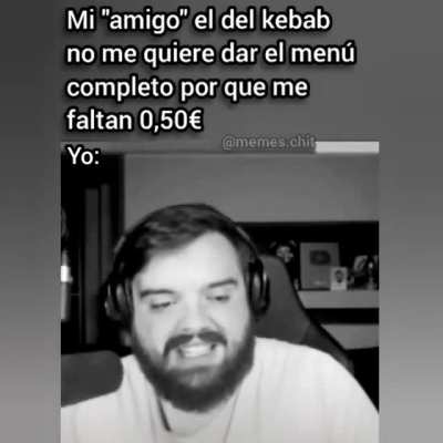al final no me lo dio y me tuve que conforman con el kebab y fin😢