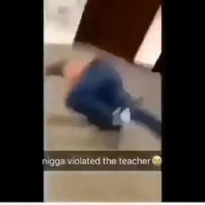 Student Kicks teacher head off