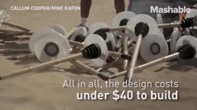 A life saving land mine detonator that resembles a giant tumbleweed powered by the wind ⁕