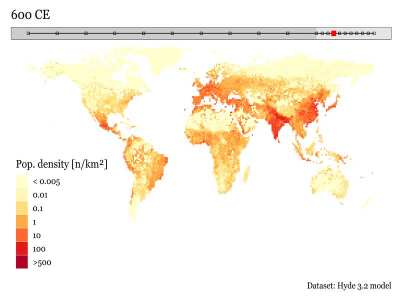 [OC] 12,000 years of human population dynamics