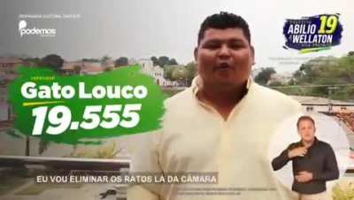 Eu votaria nesse cara com toda a certeza kkkkkk