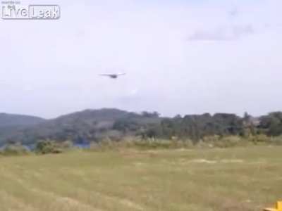 Flight Student missed the runway, but what a miss ! What was he thinking
