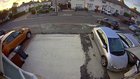 Close call for the pedestrian.