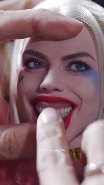 Hyperrealistic Harley Quinn figure